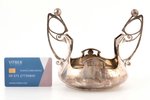candy-bowl, silver, Art Nouveau, 84 standard, 324.7 g, 13 x 17.3 cm, h (with handle) 13.7 cm, worksh...