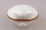 lādīte, "Gliemežvāks", porcelāns, Limoges, Francija, 20. gs. 2. puse, h 10 x 16.5 x 15.5 cm, Piotet...