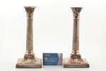 pair of candlesticks, silver, 925 standard, total weight of items (with filling material) 1766.5 g,...