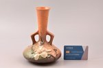 vase, "Magnolia" 179-7, ceramics, Roseville, USA, the middle of the 20th cent., h 19 cm...