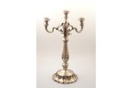 candelabrum, silver, 800, 13 lot standard, 998 g, h 53 cm, 1864, Vienna, Austro-Hungary...