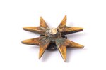 miniatūrzīme, Ērgļa Krusta ordenis, Igaunija, 20.gs. 20-30ie gadi, 19 x 19 mm, trūkst uzgrieznis, sa...