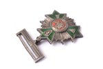 miniature badge, the Order of the Riflemen Star, silver, 830 standard, Lithuania, the 30ies of 20th...