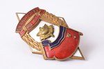 badge, Excellent firefighter of Volunteer Fire Department of the Latvian SSR, Nr. 1920, Latvia, USSR...