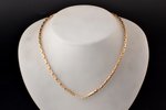 a necklace, gold, 585 standard, 11.32 g., diamonds, Italy, necklace length 42 cm, in a box...