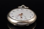 карманные часы, брелок для часов, "Oscar Marin", металл, 89.45 г, 6.3 x 5.1 см, Ø 51 мм, механизм в...