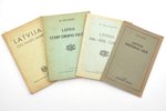 4 grāmatu komplekts: M. Skujenieks "Latvija starp Eiropas valstīm", "Latvija 1918.-1928. gados" / Jā...