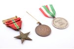 3 medaļu komplekts: "Garibaldi zvaigzne" - Itālijas Komunistiskās partijas Centrālās komitejas izvei...