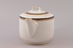teapot, porcelain, M.S. Kuznetsov manufactory, Riga (Latvia), the beginning of the 20th cent., h (wi...