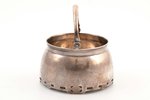 sugar-bowl, silver, 84 standard, 216.5 g, Ø 12.1 cm, h (with handle) 12.5 cm, Vasily Rukavishnikov,...