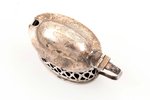 saltcellar, silver, with glass, 925 standard, silver weight 46.5 g, h 5.4 cm, 1901, Birmingham, Grea...