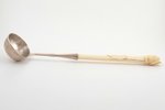 ladle, silver/ivory, 84 standard, total weight of item 271.6 g, 42 cm, 1861, Moscow, Russia...
