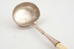 ladle, silver/ivory, 84 standard, total weight of item 271.6 g, 42 cm, 1861, Moscow, Russia...