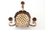 candle holder - flower frog, "Lotus", 333, Reed & Barton, silver plated, USA, the middle of the 20th...
