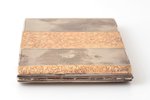 cigarette case, silver, 900 standard, 145.65 g, gilding, 10.6 x 7.5 x 1.1 cm...