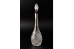 carafe, silver, 875 standard, cut-glass (crystal), height (with stopper) 40.5 cm, the 20ties of 20th...