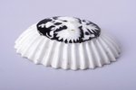 cockade, porcelain, Russia, 36.2 X 27.4 mm, small chips on the edge...