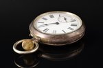 pocket watch, 82.40 g, 6.3 x 4.7 cm, Ø 47 mm, mechanism needs to be repaired, defects on the dial...