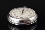 stop-watch, "Agat", USSR, the 80ies of 20th cent., metal, 6.8 x 5.5 cm, Ø 55 mm, in original box wit...