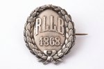 badge, RLLB, 1868 (The Riga Latvian Society was the first organization that united Latvians during t...