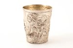 goblet, silver, 800 standard, 104.5 g, silver stamping, h 7 cm, Germany...