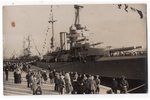 photography, Riga, visit of warships, Latvia, 20-30ties of 20th cent., 13.8х8.8 cm...