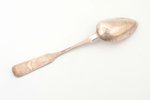 serving spoon (large size), silver, 84 standard, 155.70 g, 30.5 cm, by Yefim Sidorov, 1833, St. Pete...