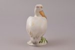 figurine, Pelican, porcelain, Riga (Latvia), USSR, Riga porcelain factory, the 60ies of 20th cent.,...