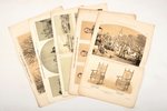 комплект из 5 литографий из журнала "Русский художественный листок В. Тимма", 1852/1856 год, лит. Мю...