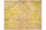 map, plan of Riga, published by "P. Mantnieka kartogrāfijas institūts" in Riga, Latvia, 20-30ties of...