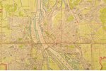 map, plan of Riga, published by "P. Mantnieka kartogrāfijas institūts" in Riga, Latvia, 20-30ties of...