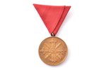 Почётный знак отличия ордена Виестура с мечами, 3-я степень, бронза, Латвия, 30-е годы 20-го века, Ø...