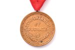 Viestura ordeņa ar šķēpiem goda zīme, 3. pakāpe, bronza, Latvija, 20.gs. 30ie gadi, Ø 30 x 35 mm, "S...