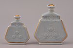 perfume set, 3 items, porcelain, Rīga porcelain factory, shape by Zina Ulste, Riga (Latvia), 1956-19...