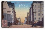 открытка, Рига, Александровская улица, Латвия, Российская империя, начало 20-го века, 13.8х8.8 см...