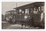 fotogrāfija, tramvajs, Latvija, 20. gs. 20tie g., 13.8х8.8 cm...