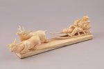 figurative copmosition, Reindeer Sled, Uelen bone carving workshop(?), bone carving, USSR/Russian Fe...