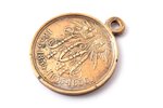 medal, In commemoration of the Crimean War (1853-1856), bronze, Russia, 19th cent. 2nd part, 33.8 x...