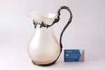 jug, silver, 84 standard, glass, h 23.8 cm, Nichols & Plinke, master Robert Kohun, 1874-1883, St. Pe...