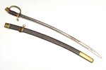 шашка, Николай II, клинок от артиллерийской шашки, Златоуст, общая длина 87.8 см, длина клинка 74.2...