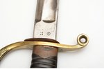 zobens, Nikolajs II, artilērijas zobena asmenis, Zlatoust, kopējais garums 87.8 cm, asmeņa garums 74...