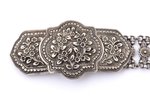 a belt, silver, 925 standard, 380.65 g, belt length 95 cm, buckle 5.3 x 10.9 cm, place of manufactur...