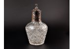 carafe, silver, 84 standard, cut-glass (crystal), h 22.5 cm, Orest Kurlyukov company, 1908-1917, Mos...