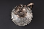 carafe, silver, 84 standard, cut-glass (crystal), h 22.5 cm, Orest Kurlyukov company, 1908-1917, Mos...