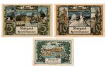 2 marks, 10 marks, 5 mark, set of banknotes, 3 pcs., Memel (Klaipeda), 1922, Lithuania, XF...