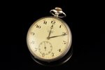 pocket watch, watchguard, "Гострест Точмех", USSR, the 20ties of 20th cent., metal, 74.94 g, 6 x 4.9...