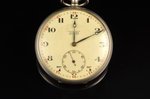 pocket watch, watchguard, "Гострест Точмех", USSR, the 20ties of 20th cent., metal, 74.94 g, 6 x 4.9...