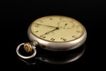 kabatas pulkstenis, pulksteņa ķēdīte, "Гострест Точмех", PSRS, 20 gs. 20tie gadi, metāls, 74.94 g, 6...