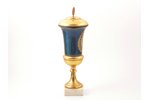 sports cup, Spasskaya Tower, Moscow, metal, USSR, the 50ies of 20th cent., h 31 cm, weight 704.5 g...
