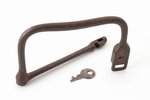 bicycle lock, metal, the 20-30ties of 20th cent., 13.2 x 7.8 cm...